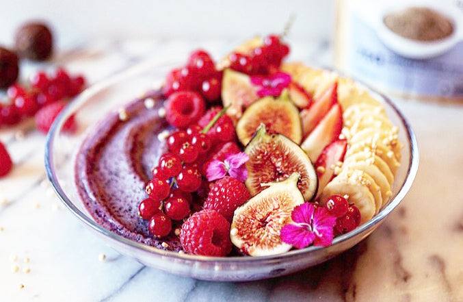 Recipe - Cricket Powder Blueberry Smoothie Bowl