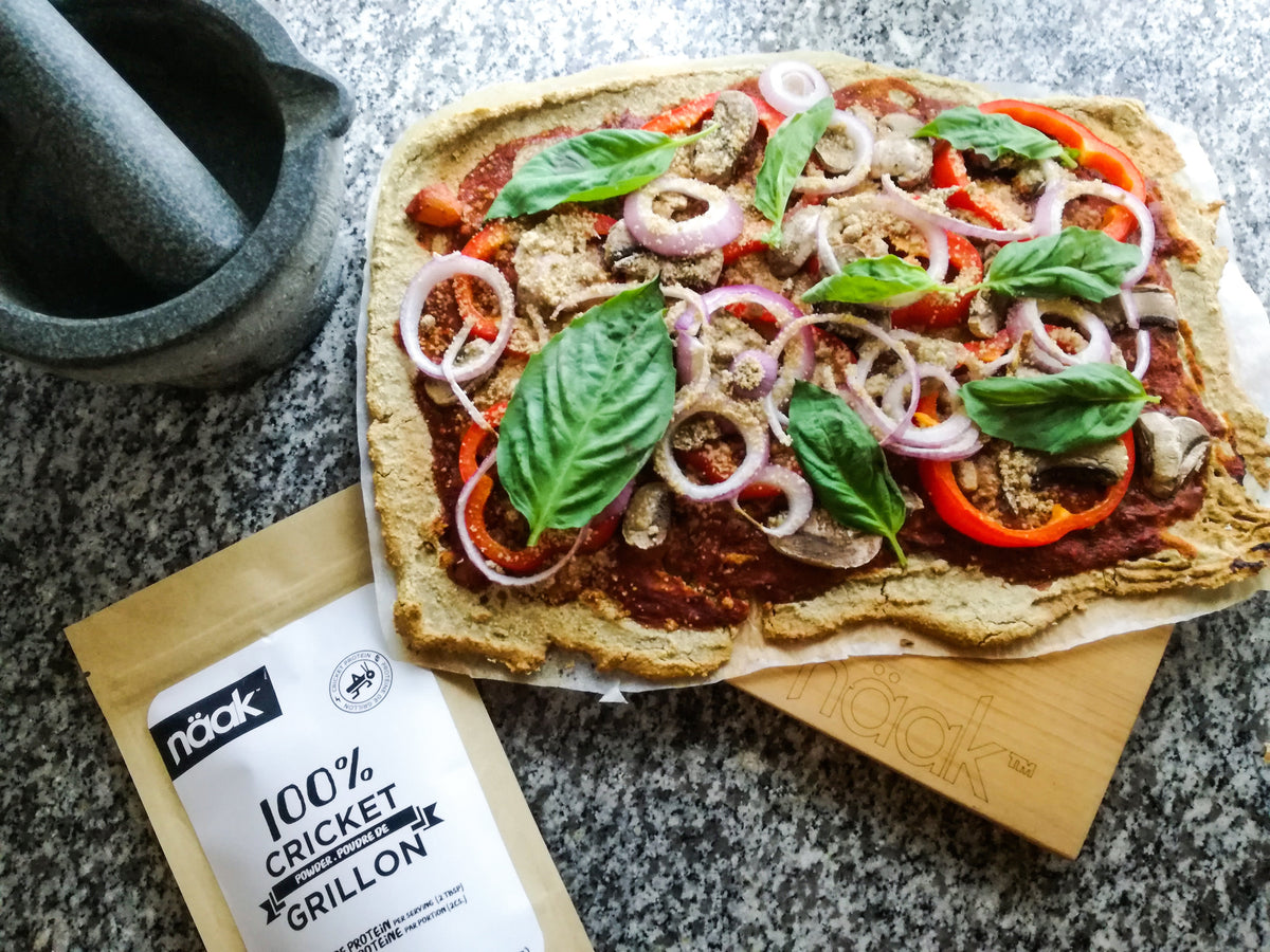 Recipe - Cricket Powder Protein Pizza