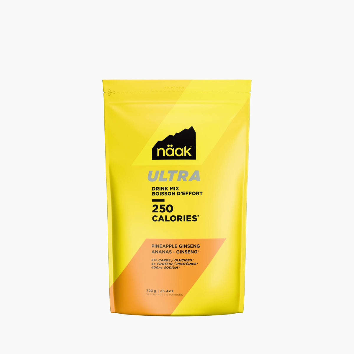 Boisson d'effort ULTRA™ 250 · Ananas Ginseng ·  Sac