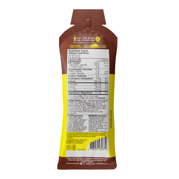 Gel energetico al cioccolato